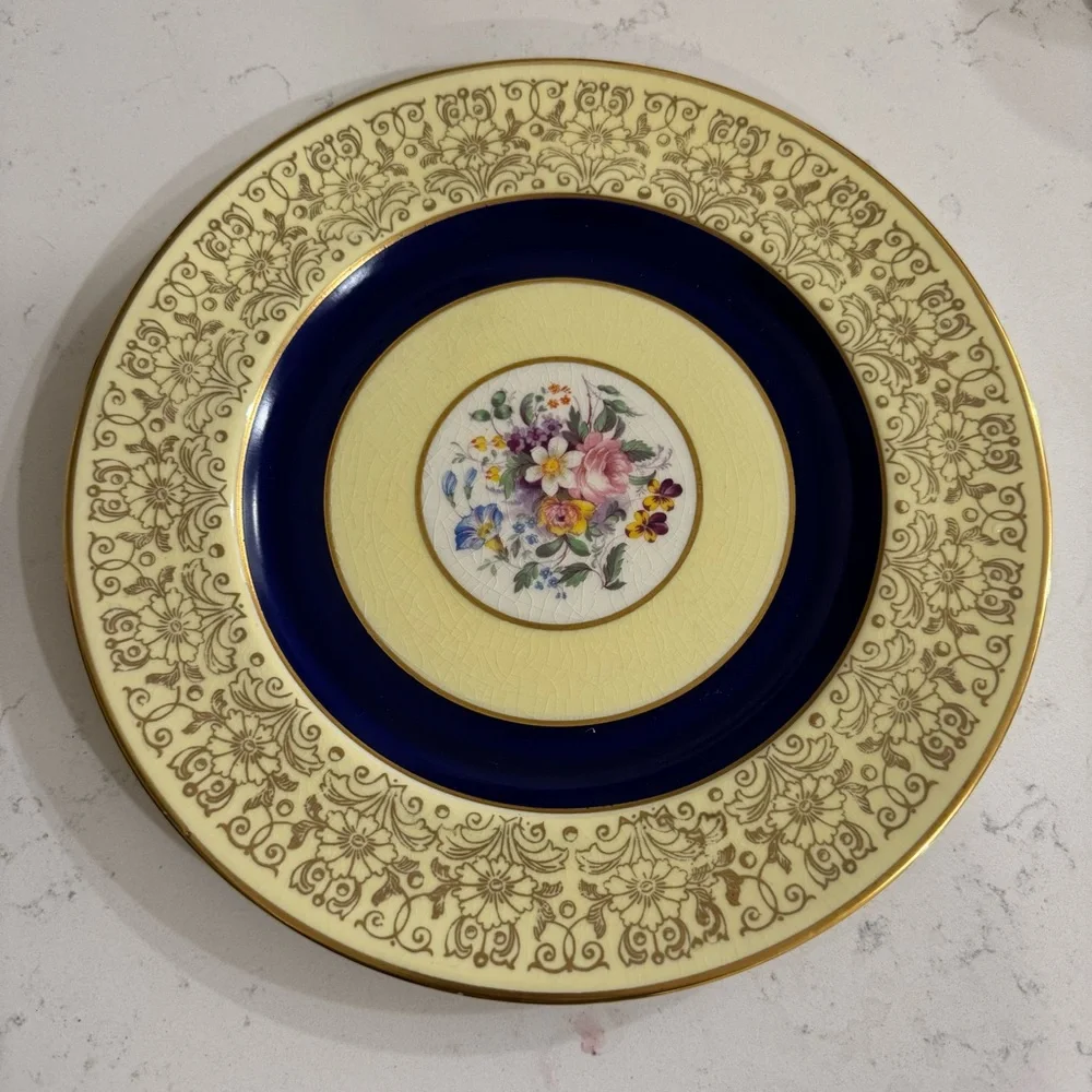 2/ Pareek Johnson Brothers England JB311 Blue Dinner Plates 10.5